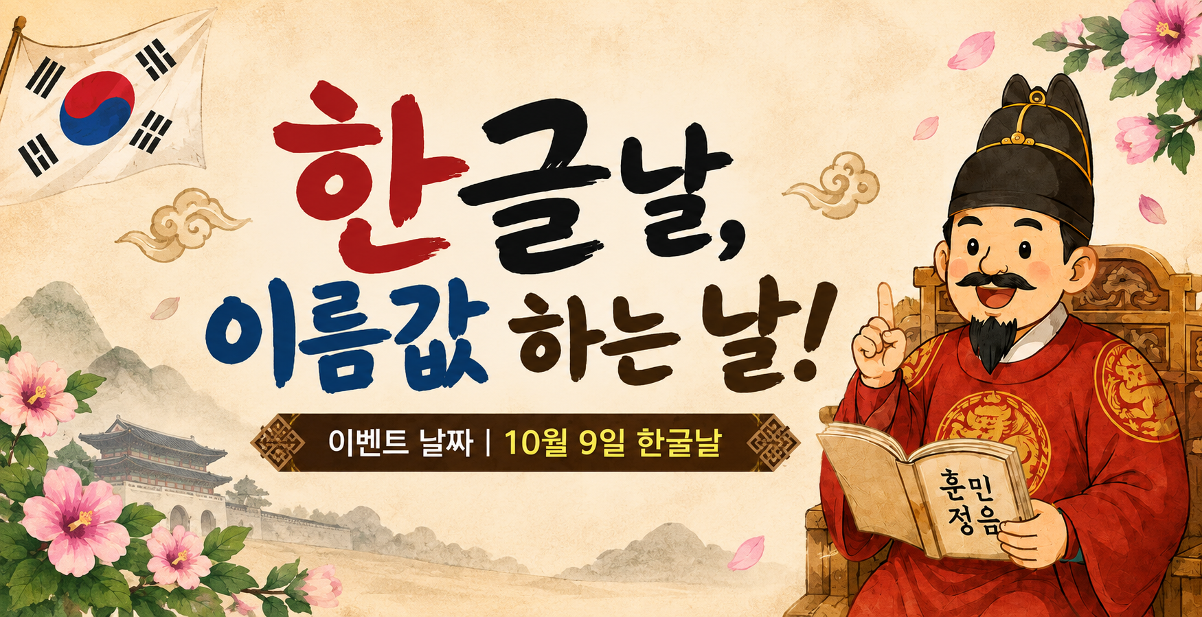10월 한글날 이벤트